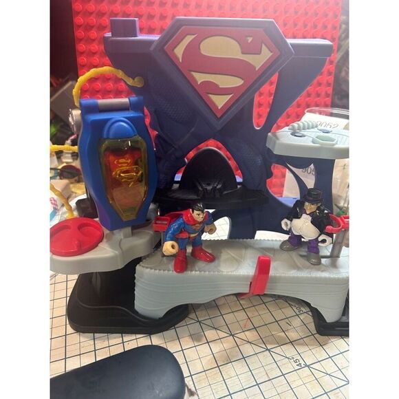 Imaginext Other - Imaginext DC Super Friends SUPERMAN FORTRESS playset with action figures  L 9001
